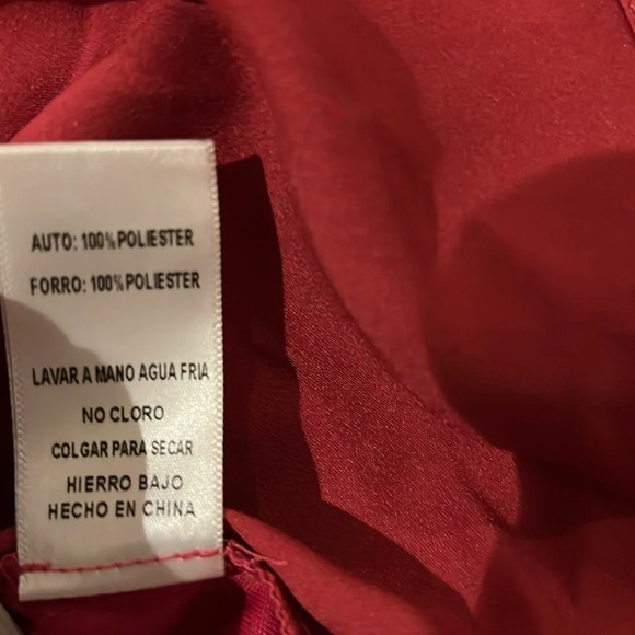 Honey Metallic Fushia pink Mini party long sleeve dress Sz 12 - Picture 11 of 16